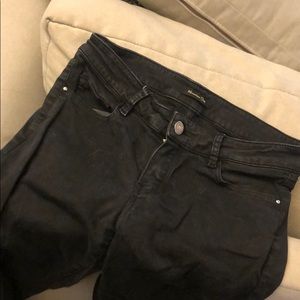 Massimo Dutti skinny fit black jeans
